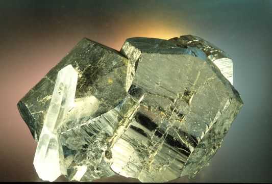 Pyritohedral pyrite and quartz, 2009